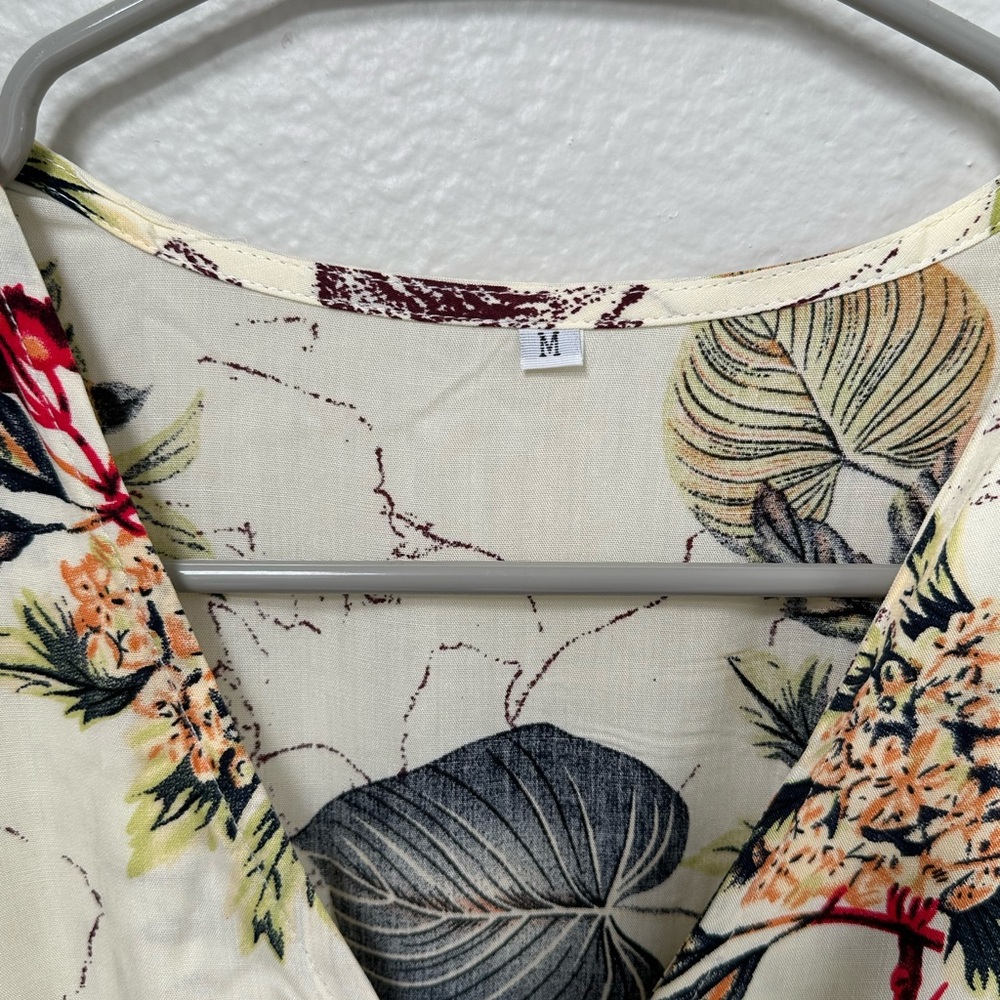 Floral Print Dress with Tassel Tie - Picture 3 of 8